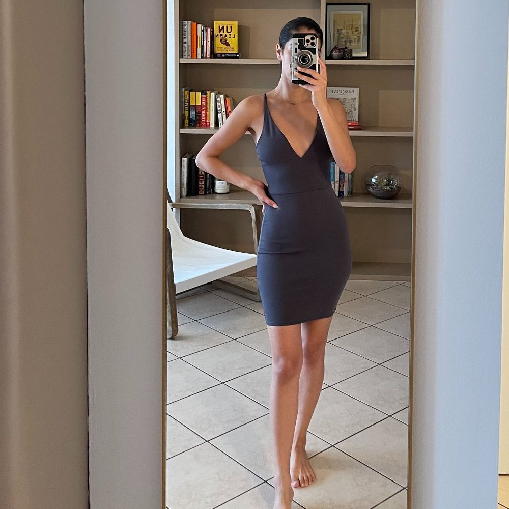 NastyGal Gray Bodycon Dress (XS/S)